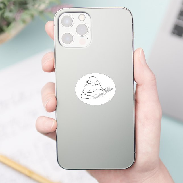 Custom Cut Oval Scotty Allen Official Logo Sticker (Phone)