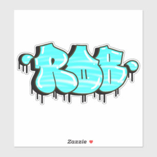 Custom-Cut "Rob" Graffiti Vinyl Sticker