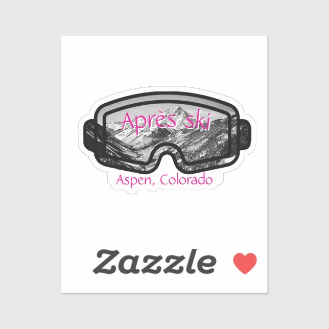 Custom-Cut Vinyl Aspen Apres Sticker (Sheet)