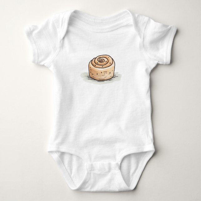 Custom-Cut Vinyl Sticker Baby Bodysuit (Front)