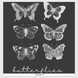 Custom-Cut Vinyl Sticker Butterfly Woman. Be a