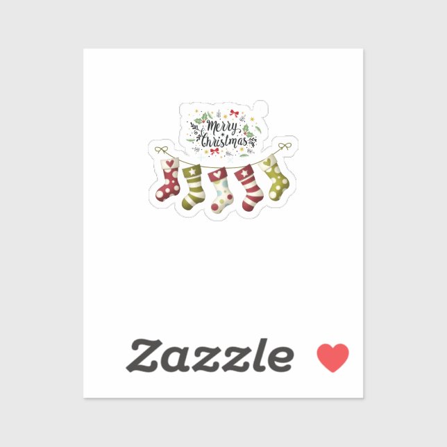 Custom-Cut Vinyl Sticker Christmas (Sheet)