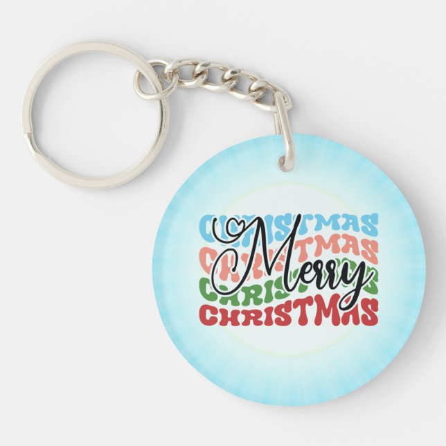Custom-Cut Vinyl Sticker Key Ring (Front)