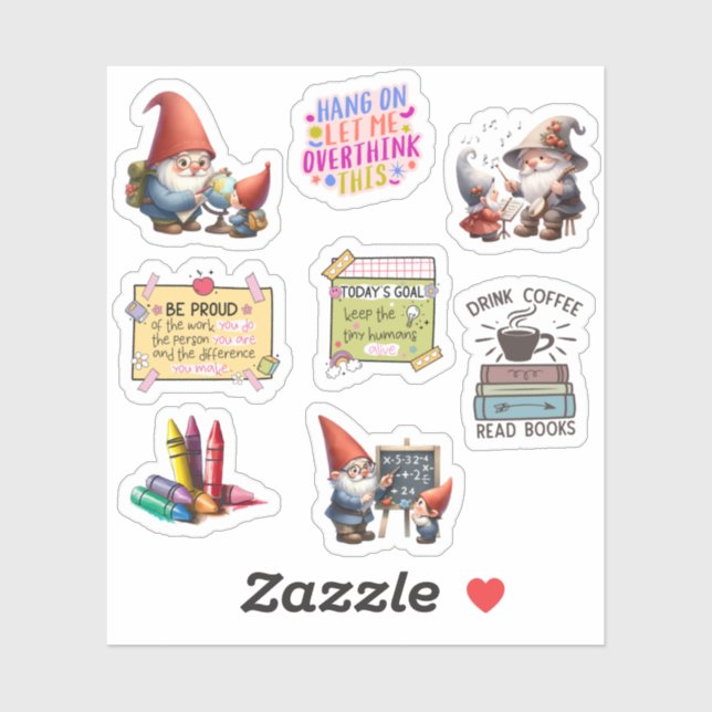 Custom-Cut Vinyl Sticker school (Sheet)