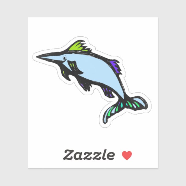 Custom-Cut Vinyl Sticker - Xola Xiphias Gladius (Sheet)