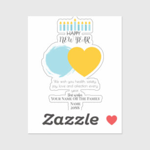 Custom cut vinyl stickers for happy occasions with