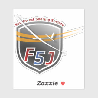 Custom-Cut Vinyl Stickers with SWSS F5J Emblem