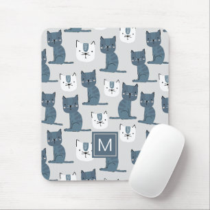 Custom Cute Animal Cats Pattern Mouse Mat