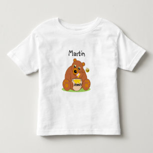 Custom, cute bear, honey bear, or teddy bear: toddler T-Shirt