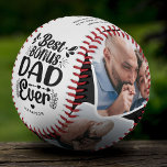 Custom Cute Bonus Dad 4 Photo & Quote Father Gift Baseball<br><div class="desc">Give the bonus dad in your life a gift that truly shows your appreciation for all he does with this customisable baseball. With the heartwarming message 'Best Bonus Dad Ever', this unique gift features four customisable photo slots and a customisable quote that will bring a smile to his face. The...</div>
