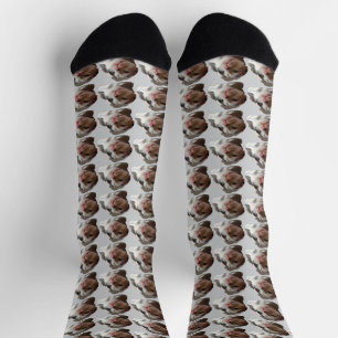Custom Cute Cat image Pattern Socks