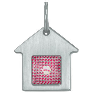 Custom cute cherry pattern pet ID tag