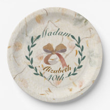 Custom cute classic modern kraft background 40th