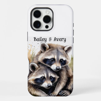 Custom Cute Cuddling Foxes Fox Couple Love Animals iPhone 16 Pro Max Case
