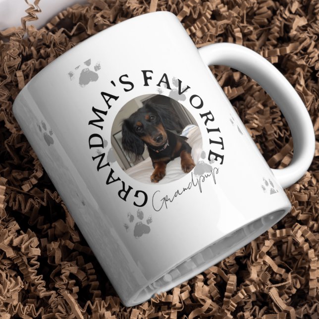 Custom Cute Favourite Pet Photo for Pet Lover Two-Tone Coffee Mug (Customize this coffee mug with your pet! )
