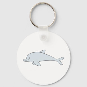 Custom Cute Flipper Dolphin Key Ring