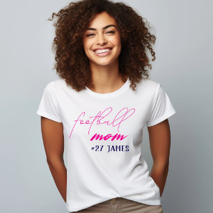 Custom Cute Football Mum Tri-Blend Shirt