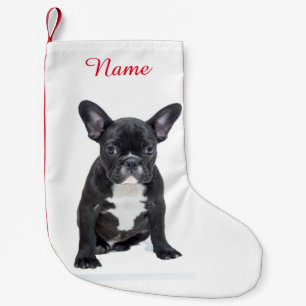 Custom Cute French Bulldog Puppy Small Christmas Stocking