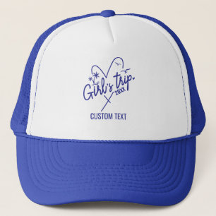Custom Cute Girls Trip 2025 Women Besties Vacation Trucker Hat