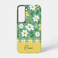 Custom Cute Green & Yellow Country Floral