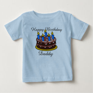 Custom cute Happy Birthday Daddy baby Shirt