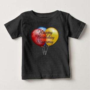 Custom cute Happy Birthday Mummy baby Shirt