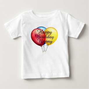 Custom cute Happy Birthday Nanny baby Shirt