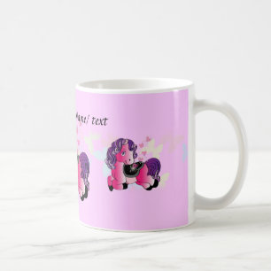Custom Cute happy little pony Coffee Mug