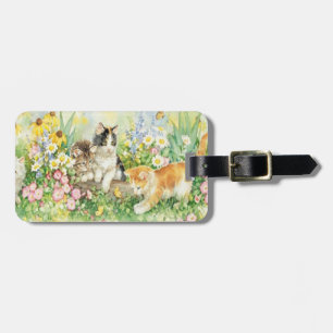 Custom Cute Kittens Luggage Tag