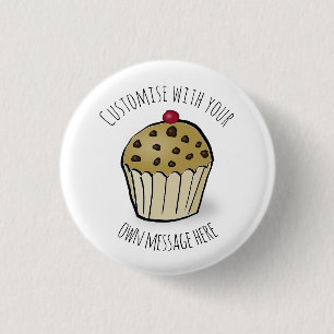 Custom Cute Mini Muffin 3 Cm Round Badge