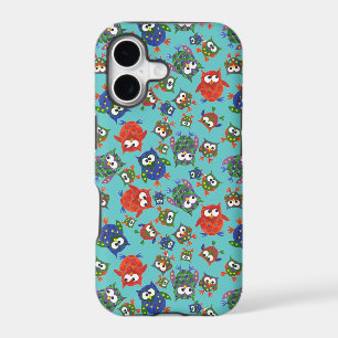 Custom Cute Owls iPhone 5 Case: Red, Blue, Green