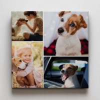 Custom Cute Pet Dog Cat Family Photo Collage