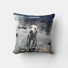 Custom Cute Pet Friend Photo Upload Bestie Image Cushion