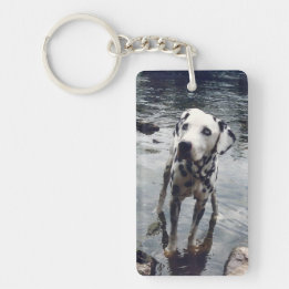 Custom Cute Pet Friend Photo Upload Dog Image Key Ring