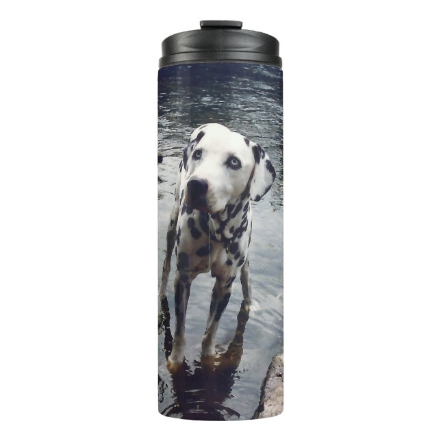 Custom Cute Pet Friend Photo Upload Dog Image Thermal Tumbler (Front)