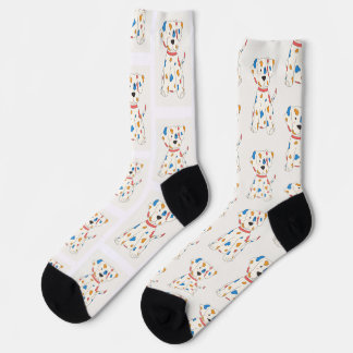 Custom Cute Pet Photo Pattern - colourful dog Socks
