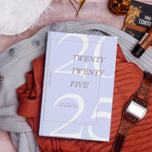 Custom Cute Purple Minimal 2025 Calendar  Planner