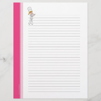 Custom Cute Recipe Pages for Binder