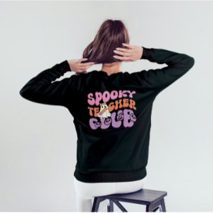Custom Cute Retro Spooky Ghost Teacher Club Sweatshirt