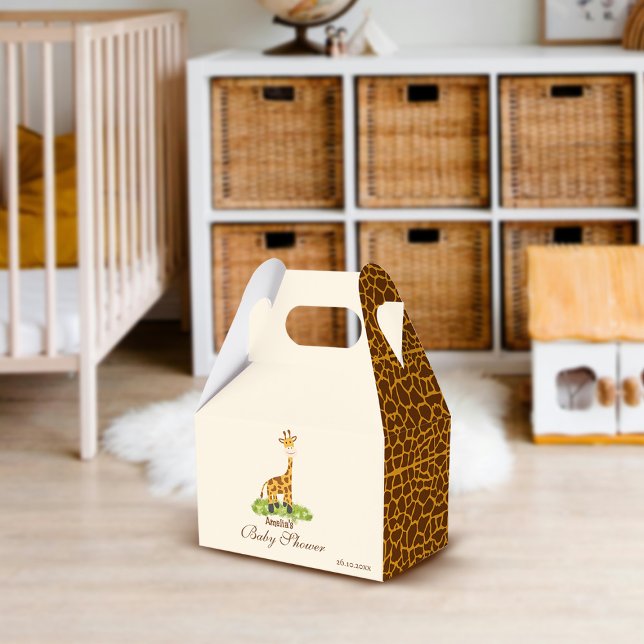 Custom Cute Safari Giraffe Favour Box (Creator Uploaded)