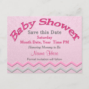 Custom Cute Save the Date for Baby Shower Cards