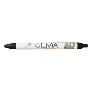 Custom Cute Sketch Doodles Kids Back To School Black Ink Pen