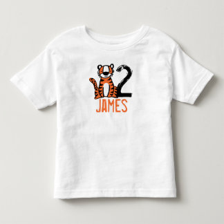 Custom Cute Tiger Toddler T-Shirt