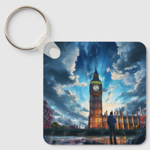 Custom Cute Two Photo Double Sided Personalised Key Ring