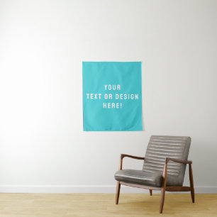 Custom Cyan-Blue Tapestry – Personalized for You