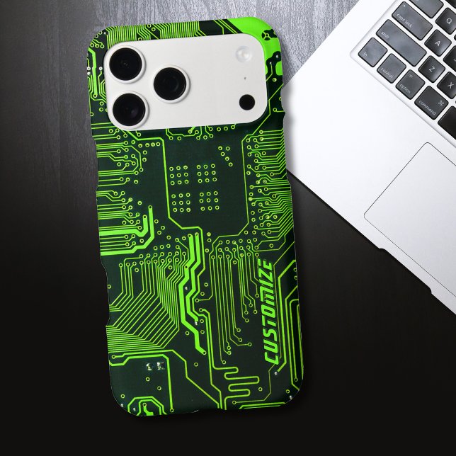 Custom Cyber Green PCB Circuit Board Tech Art (Creator Uploaded)