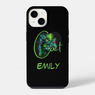 CUSTOM Cyber Steampunk Cat – Cat Lover iPhone 14 Case