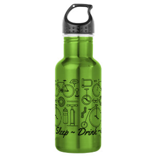 Custom Cycling Theme Cyclist Gift 532 Ml Water Bottle