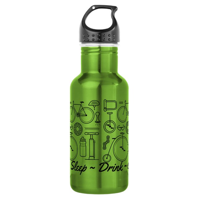 Custom Cycling Theme Cyclist Gift 532 Ml Water Bottle (Front)