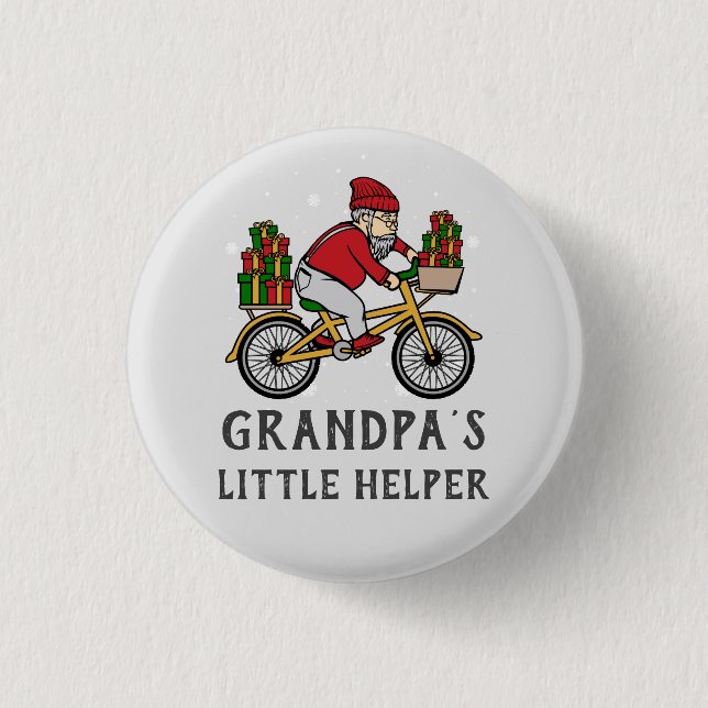 Custom Cyclist Christmas Matching Family 3 Cm Round Badge (Front)